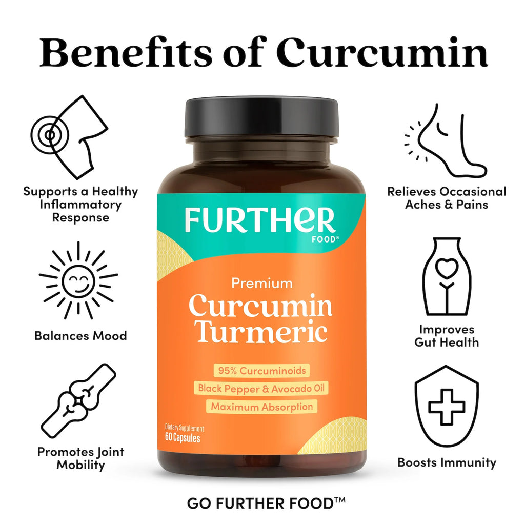 Further Food Premium Curcumin Turmeric - Max Strength 500mg (60 Capsules)