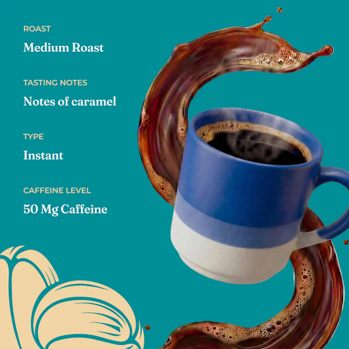 Four Sigmatic Calm Organic Instant Coffee with Ashwagandha, Tulsi, Eleuthero Adaptogens & Chaga Mushroom