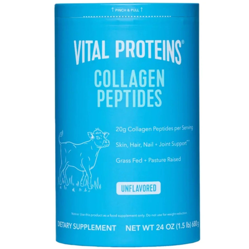 Vital Proteins Bovine Collagen Peptides Unflavoured Powder (567g / 680g) - Skin, Hair, & Joint Support