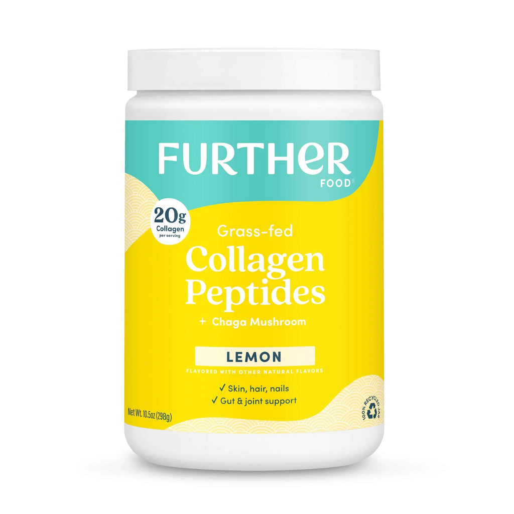 Further Food Lemon Bovine Collagen Peptides Powder with Chaga Mushroom