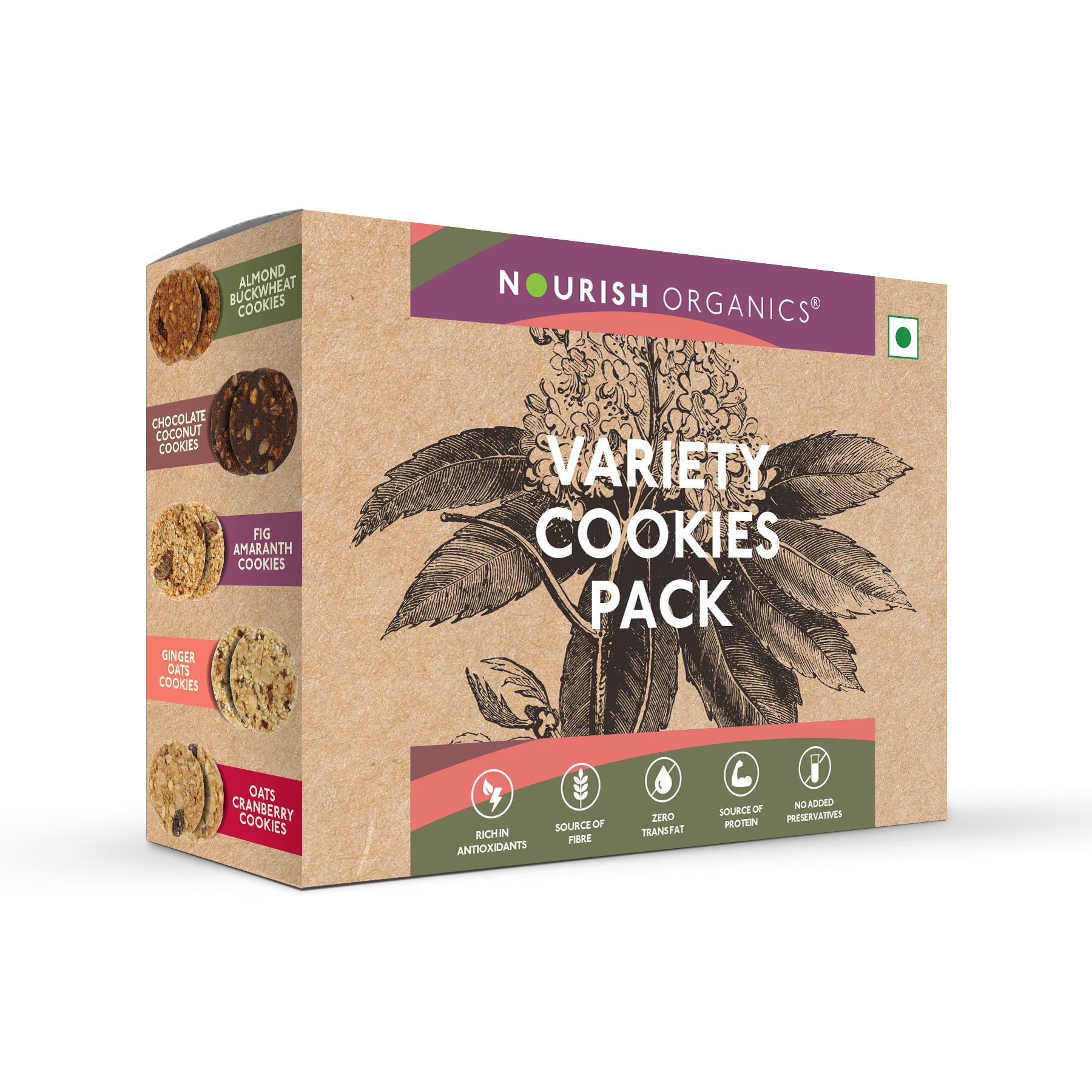 Nourish Organics Variety Cookies Pack