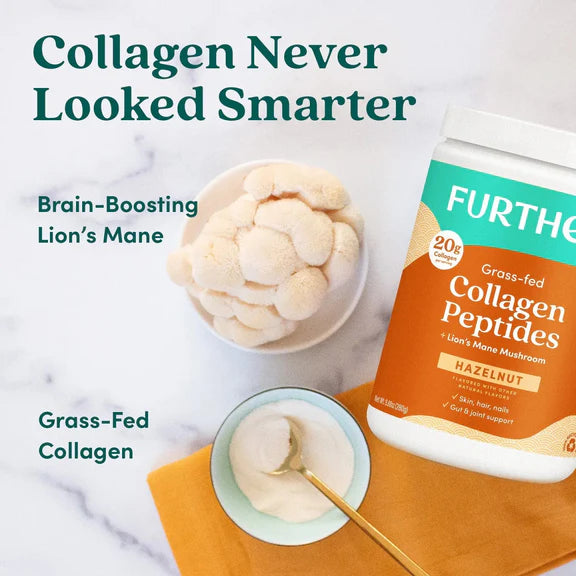 Further Food Hazelnut Bovine Collagen Peptides Powder with Lion's Mane Mushroom