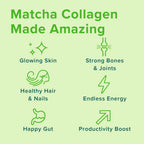 Further Food Matcha Bovine Collagen Peptides Powder with Cordyceps Mushroom