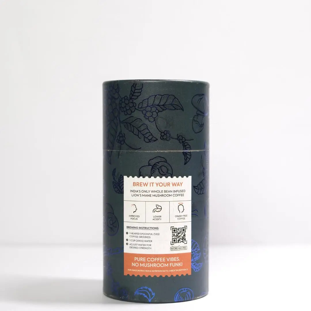 Nuvedo Lion’s Mane Mushroom Coffee | 200g Whole Beans