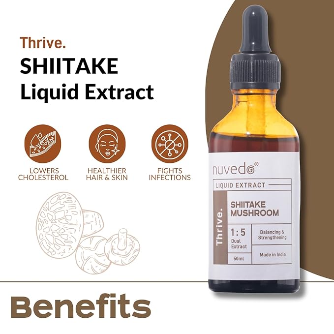 Nuvedo Shiitake Mushroom Liquid Extract| 50ml