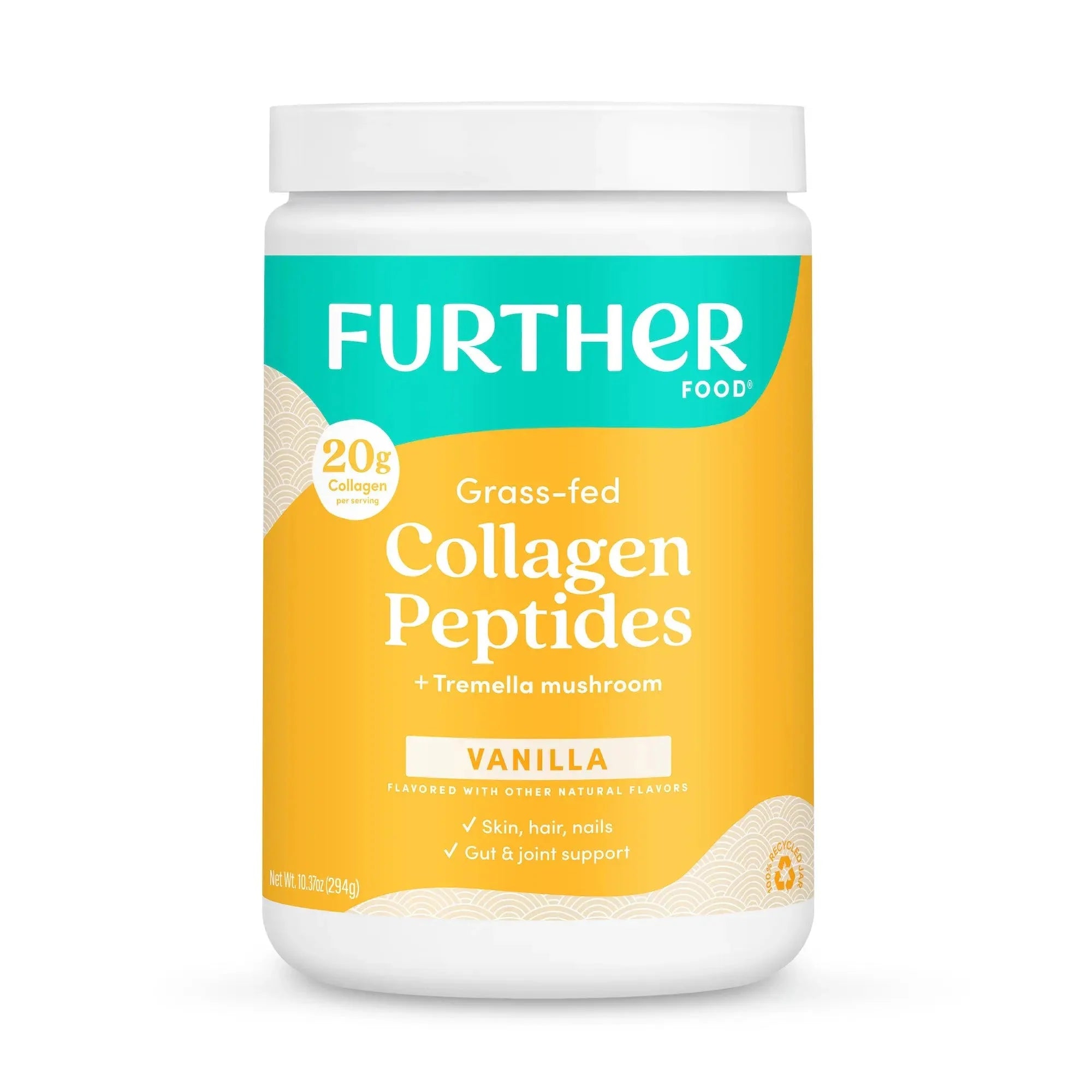 Further Food Vanilla Bovine Collagen Peptides with Tremella Beauty Mushroom