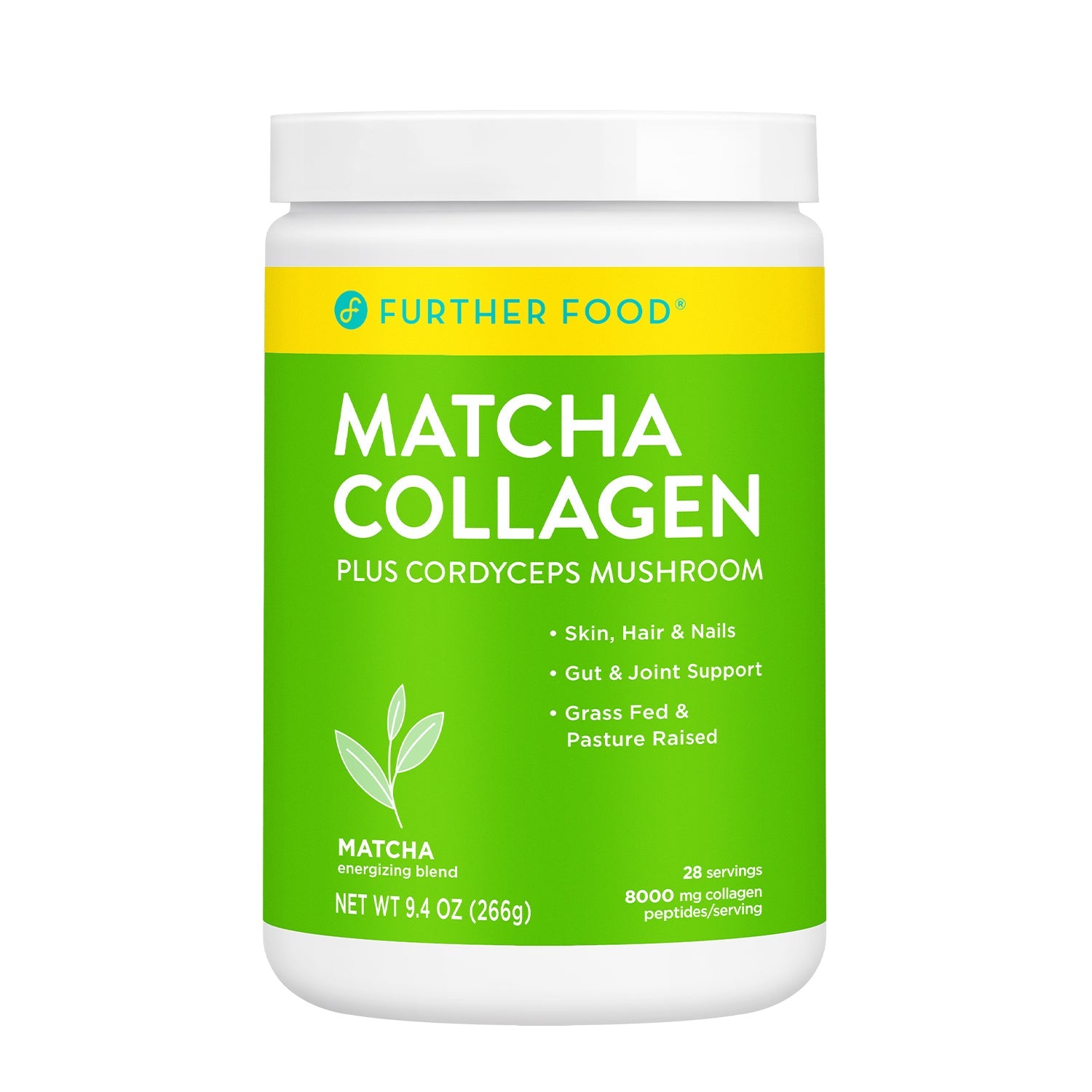 Matcha Collagen Peptides with Cordyceps Mushroom