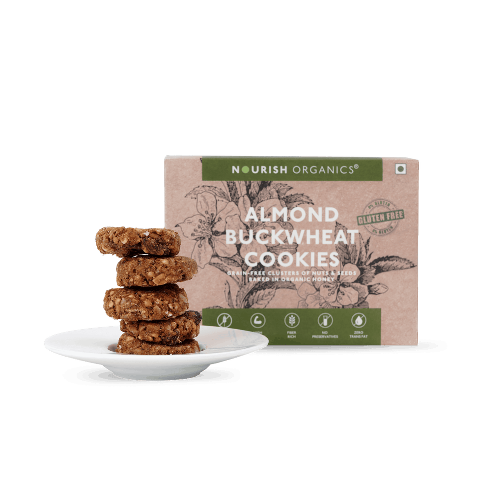 Almond Buckwheat Cookies - nourishorganics.in