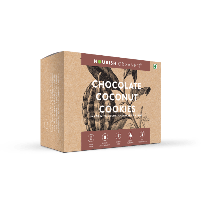 Chocolate Coconut Cookies - nourishorganics.in