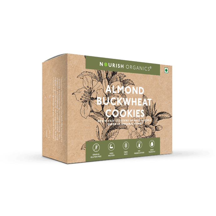 Almond Buckwheat Cookies - nourishorganics.in