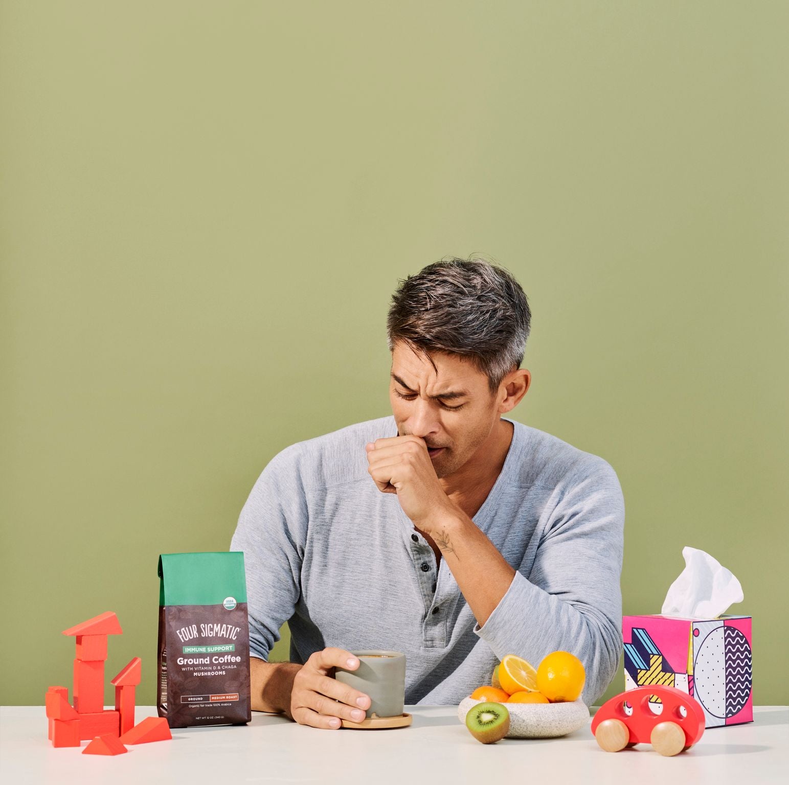 immune support ground coffee with vitamin d & chaga