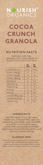 Cocoa Crunch Granola - nourishorganics.in