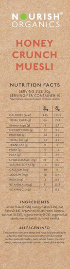 Honey Crunch Muesli.