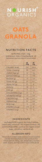 Cinnamon Oats Granola.