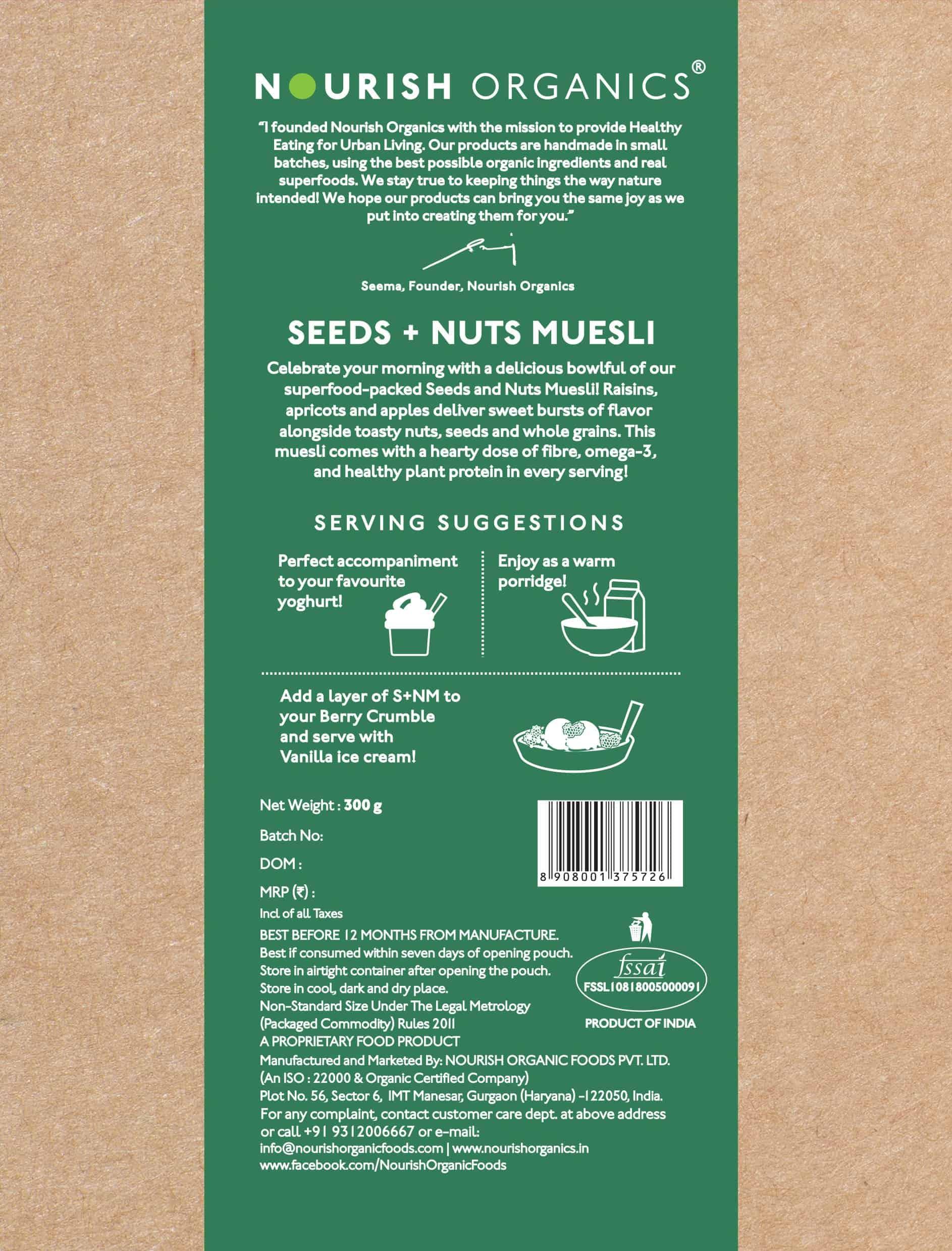 Seeds + Nuts Muesli.
