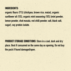 Popeas Spicy Mint Ingredints