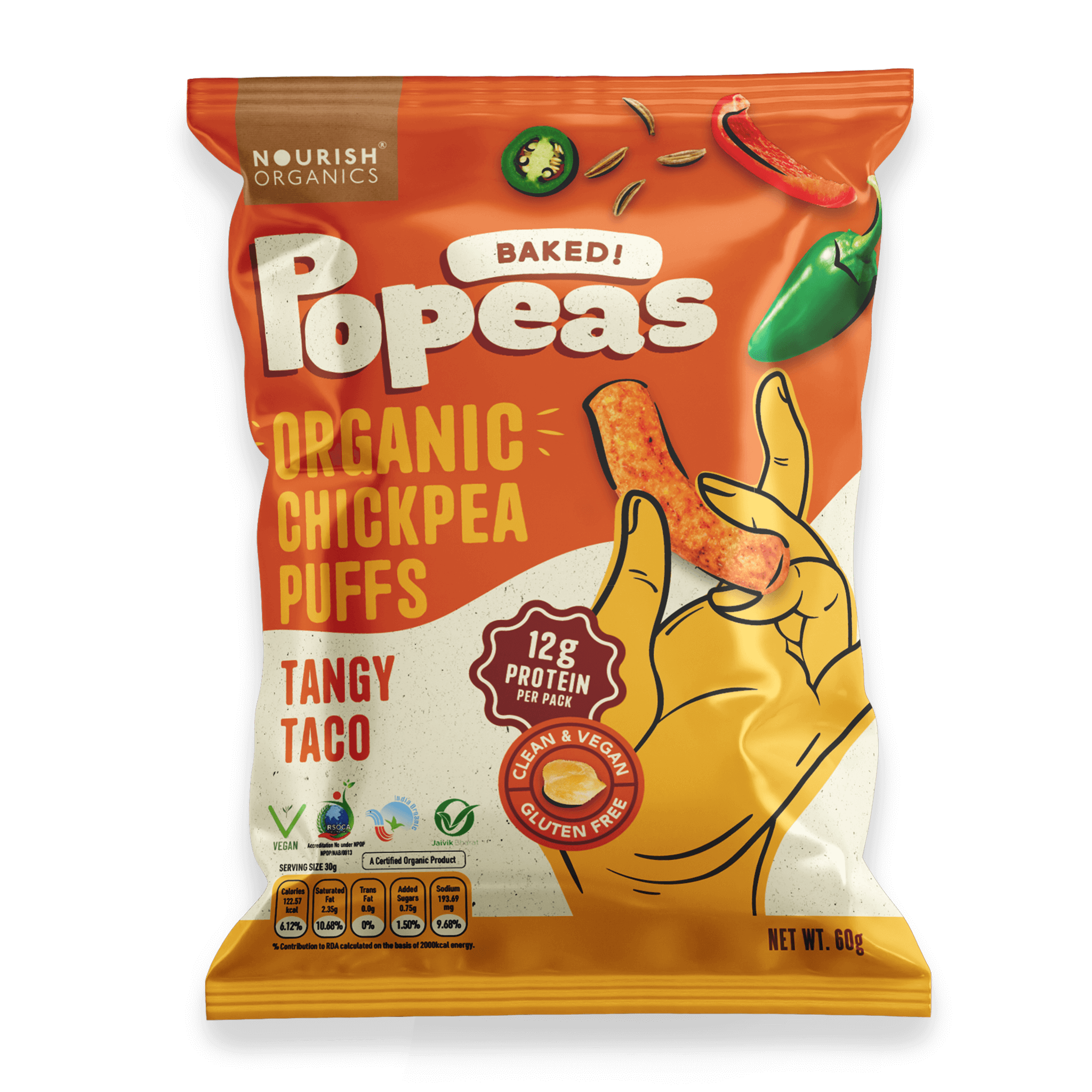 Popeas Organic Chickpea Puffs