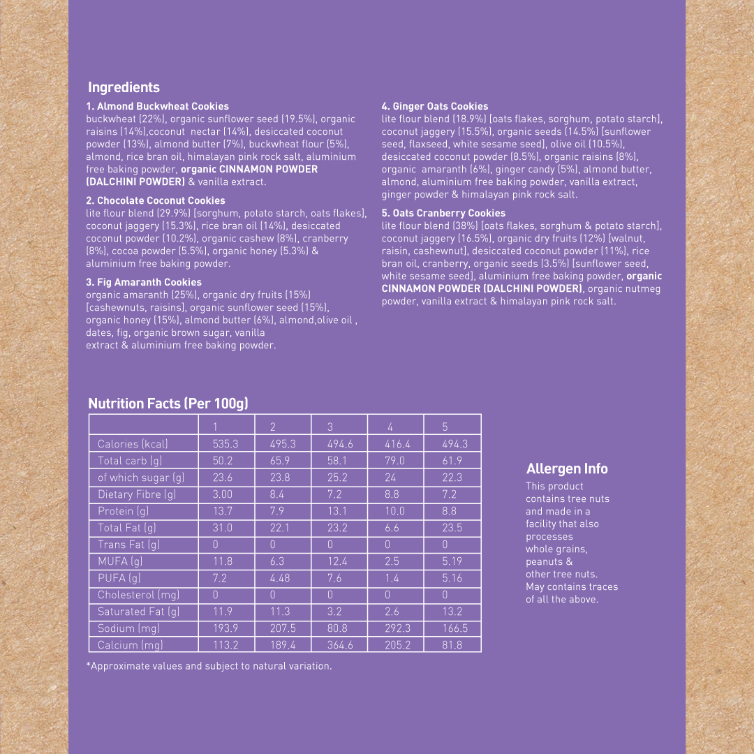 Nourish Organics Variety Cookies Pack