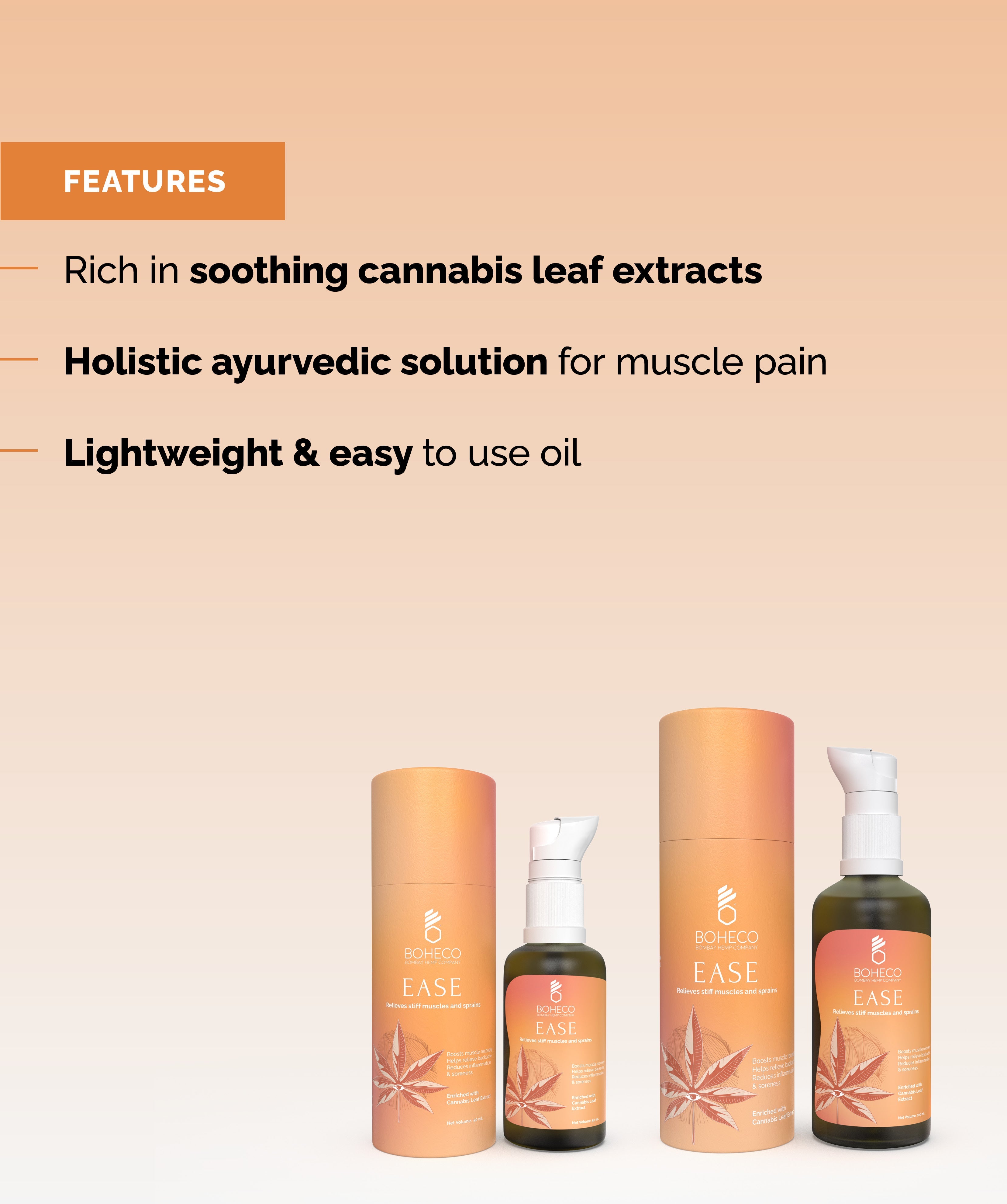 BOHECO Ease Topical Hemp Seed Oil