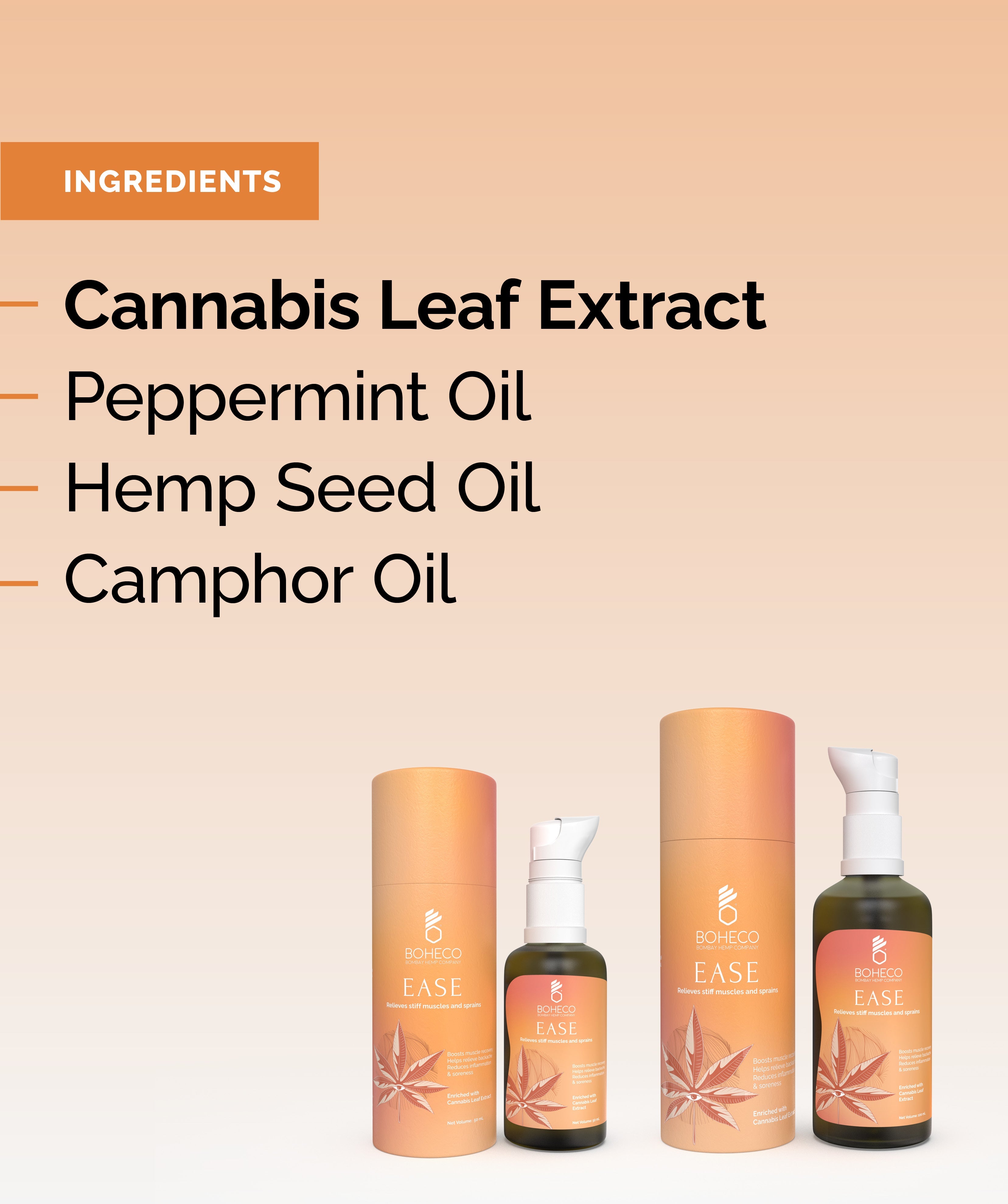 BOHECO Ease Topical Hemp Seed Oil