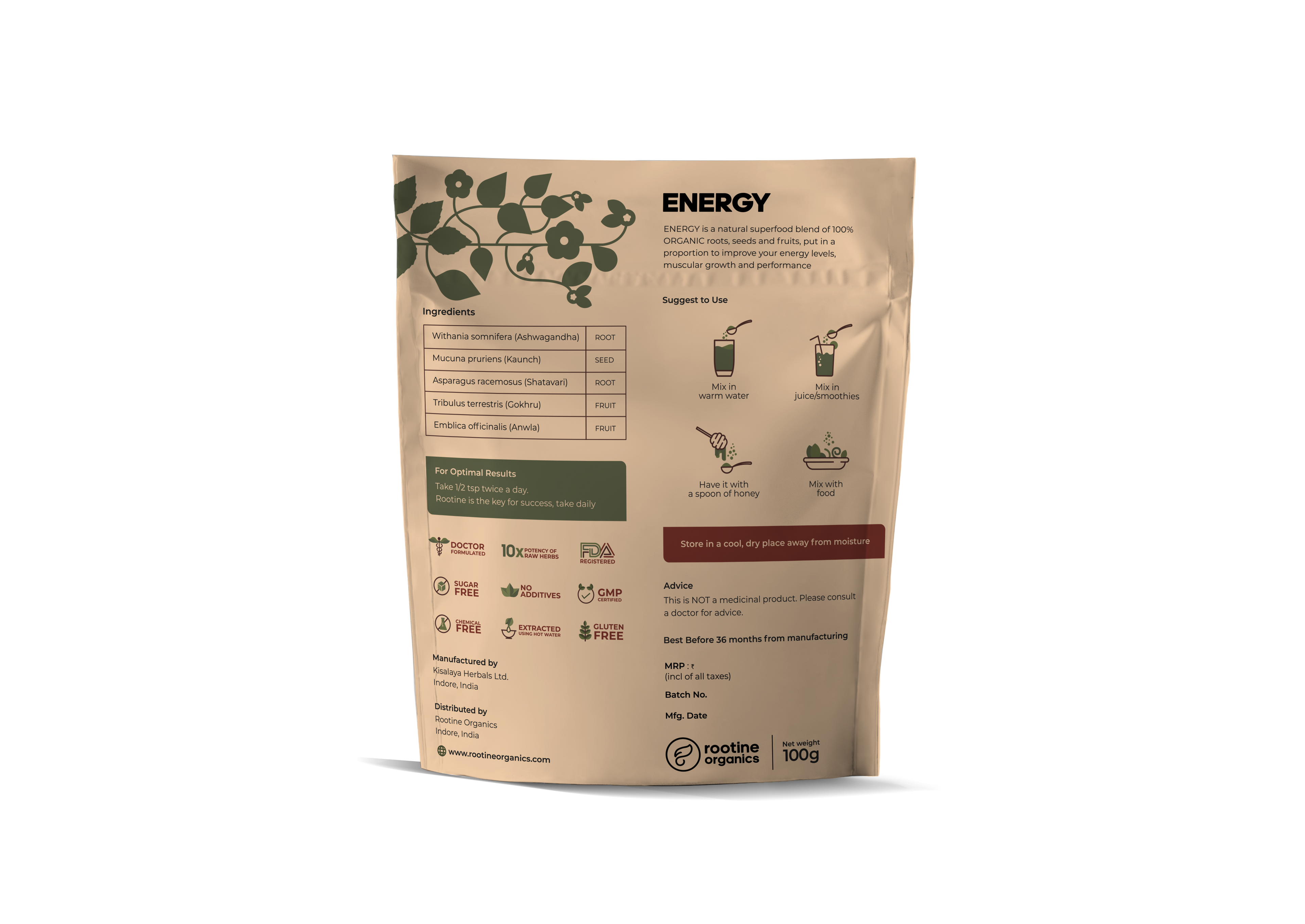 Plant Based Energy Booster Supplements